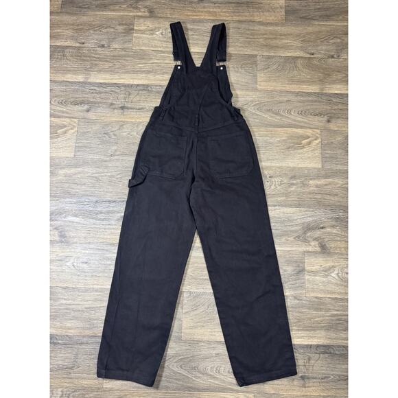 J Galt Jean Black Overall Size Small 100% Cotton Pockets - Picture 8 of 10
